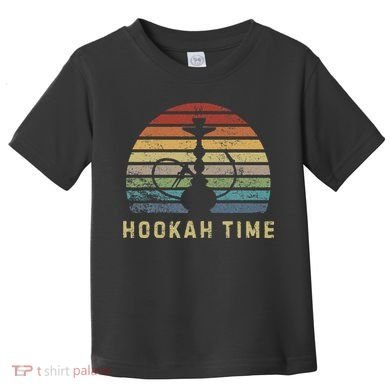 Hookah Time Sunset Shisha Smoke Hookah Lover Party Toddler T-Shirt