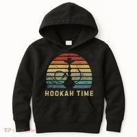 Hookah Time Sunset Shisha Smoke Hookah Lover Party Kids Hoodie thumb 0