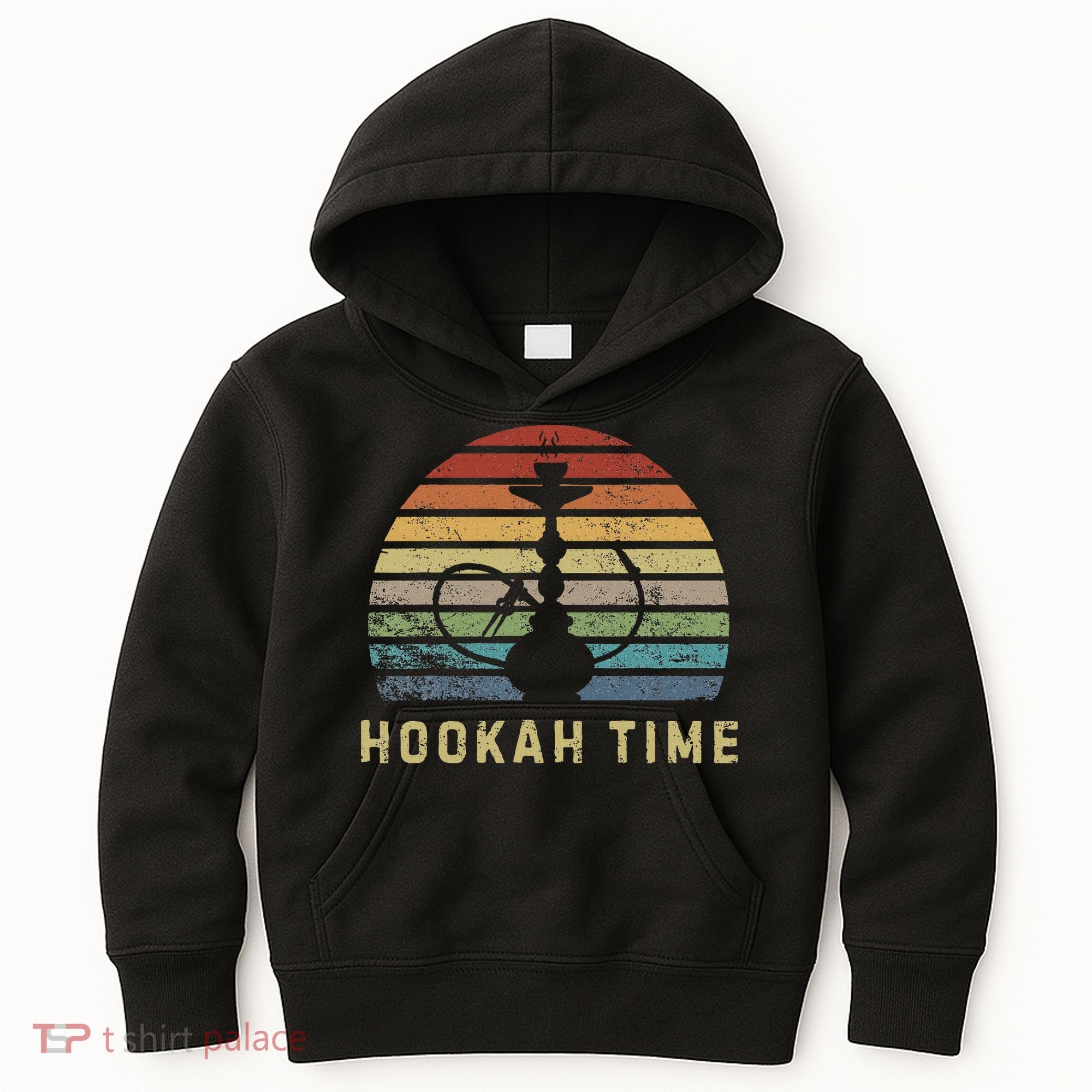 Hookah Time Sunset Shisha Smoke Hookah Lover Party Kids Hoodie