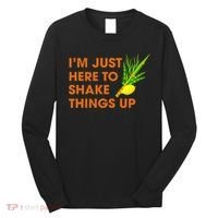 Here To Shake Things Up Lulav Etrog Sukkot Jewish Holiday Long Sleeve Shirt thumb 0