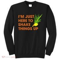 Here To Shake Things Up Lulav Etrog Sukkot Jewish Holiday Sweatshirt thumb 0