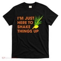 Here To Shake Things Up Lulav Etrog Sukkot Jewish Holiday T-Shirt thumb 0