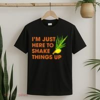 Here To Shake Things Up Lulav Etrog Sukkot Jewish Holiday T-Shirt thumb 2