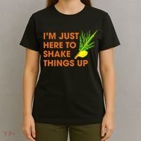 Here To Shake Things Up Lulav Etrog Sukkot Jewish Holiday T-Shirt thumb 4
