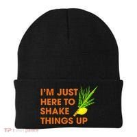 Here To Shake Things Up Lulav Etrog Sukkot Jewish Holiday Beanie thumb 0