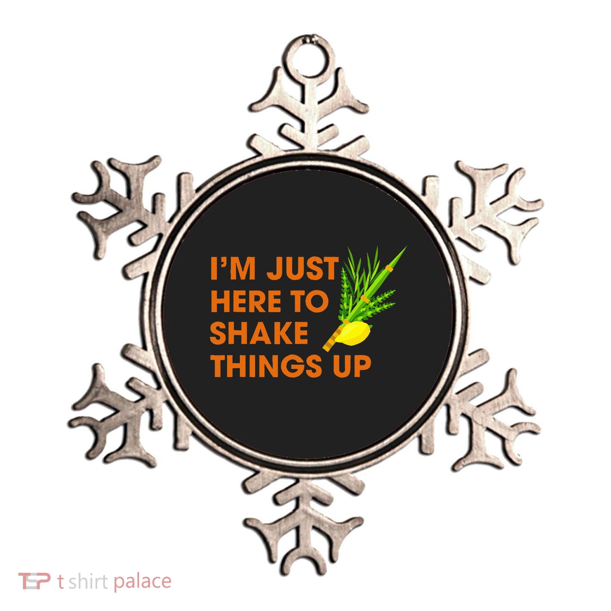 Here To Shake Things Up Lulav Etrog Sukkot Jewish Holiday Ornament