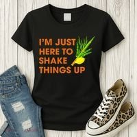 Here To Shake Things Up Lulav Etrog Sukkot Jewish Holiday Women's T-Shirt thumb 3