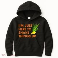 Here To Shake Things Up Lulav Etrog Sukkot Jewish Holiday Kids Hoodie thumb 0