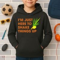 Here To Shake Things Up Lulav Etrog Sukkot Jewish Holiday Kids Hoodie thumb 2