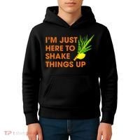 Here To Shake Things Up Lulav Etrog Sukkot Jewish Holiday Kids Hoodie thumb 4
