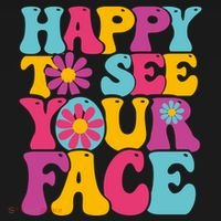 Happy To See Your Face Retro Groovy Back To School Teacher Coaster thumb 2