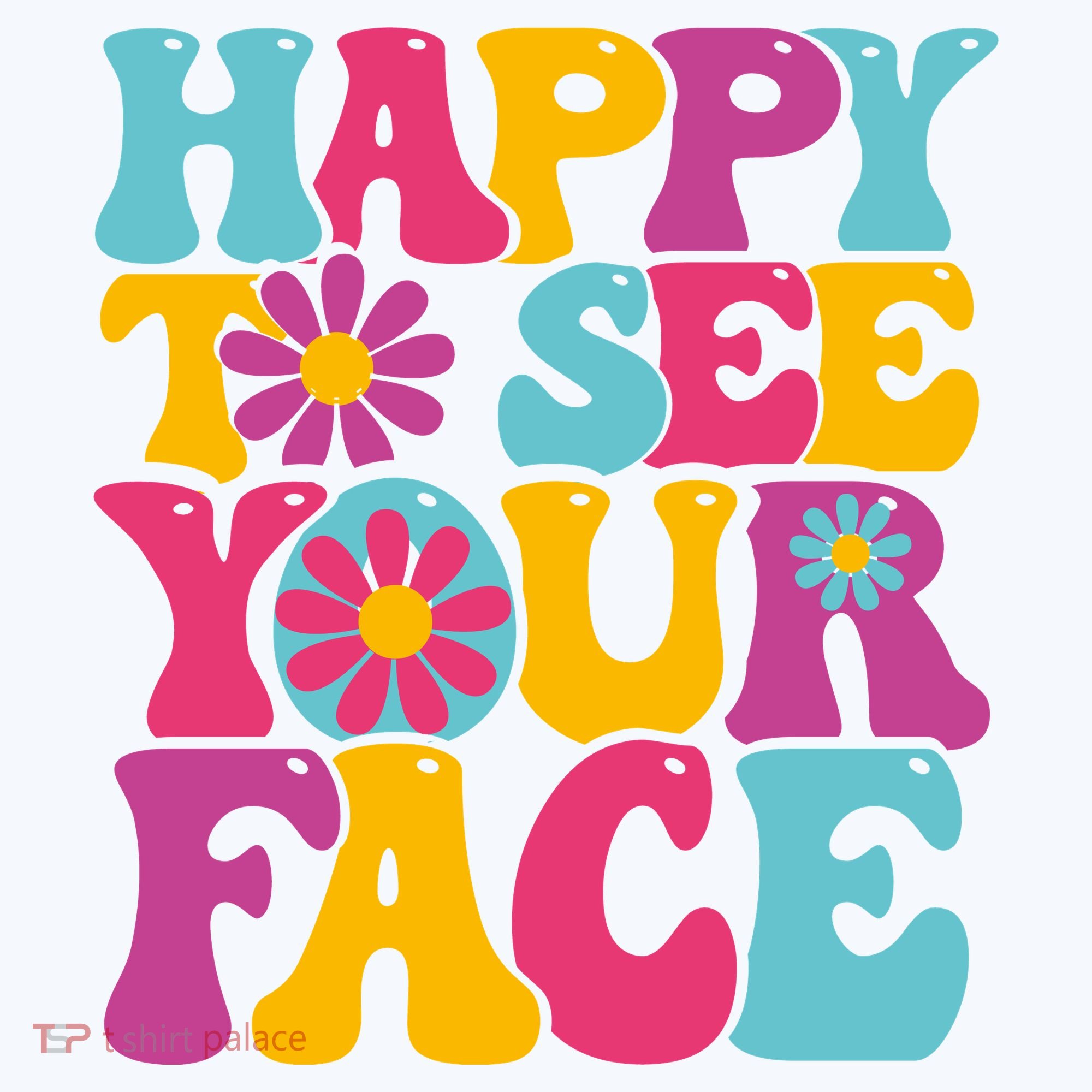 Happy To See Your Face Retro Groovy Back To School Teacher Coffee Mug