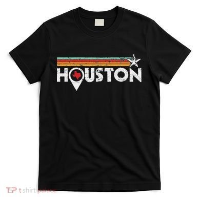 Houston Texas Strong Vintage Stripes Cool Gift T-Shirt