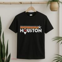 Houston Texas Strong Vintage Stripes Cool Gift T-Shirt thumb 2