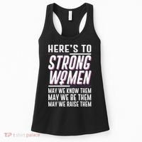 Here's To Strong Women Celebrate International Women's Day Women's Tank Top thumb 0