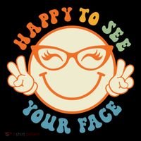 Happy To See Your Face Retro Groovy Back To School Teacher. Coffee Mug thumb 5