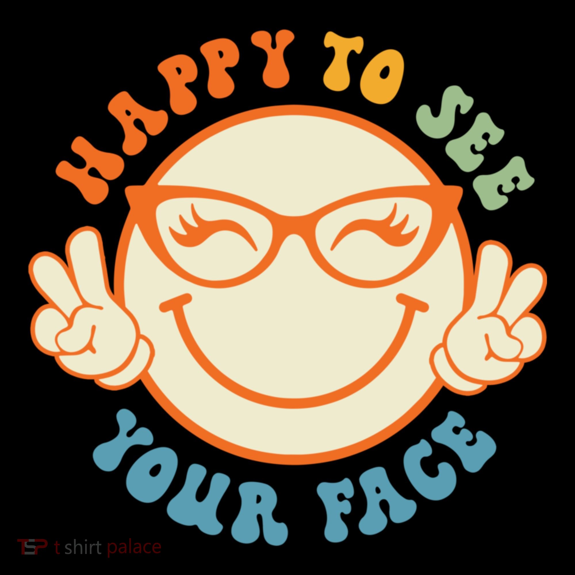 Happy To See Your Face Retro Groovy Back To School Teacher. Coffee Mug