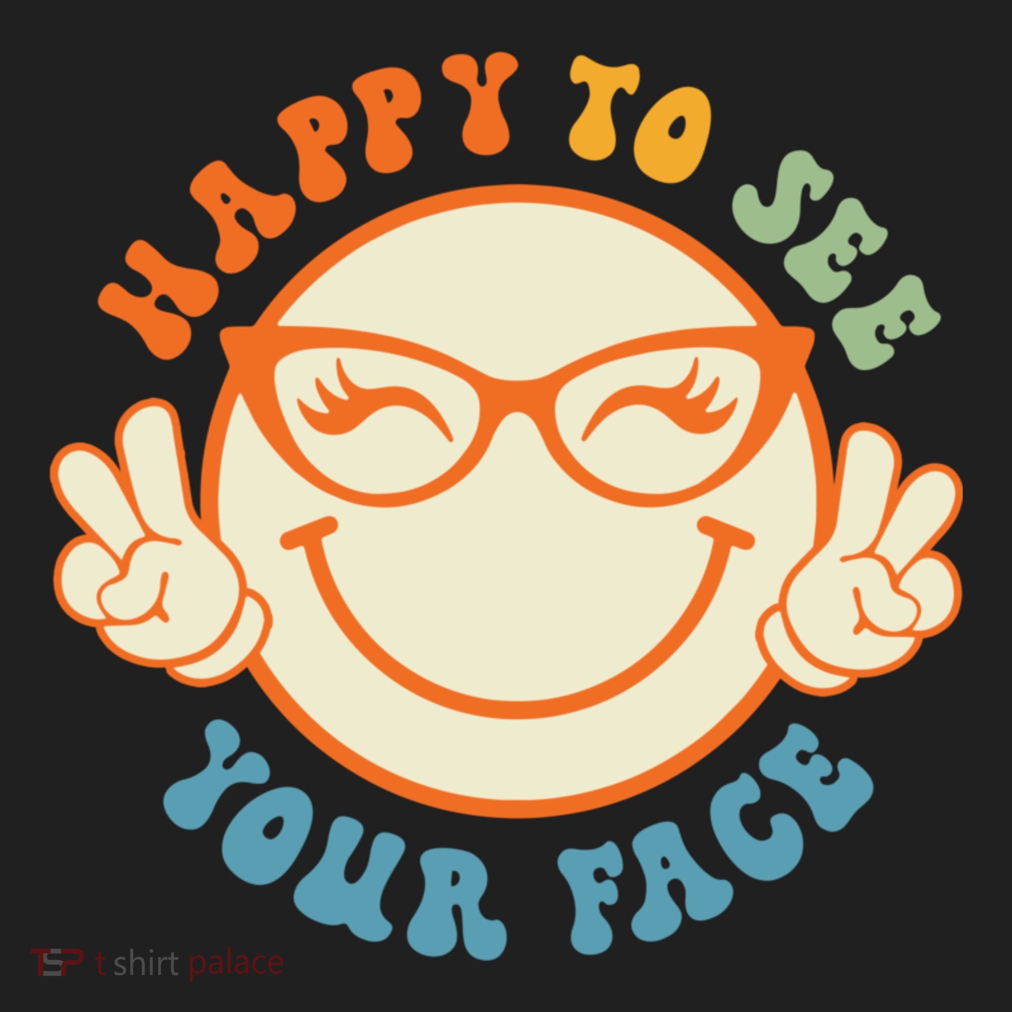 Happy To See Your Face Retro Groovy Back To School Teacher. Beanie