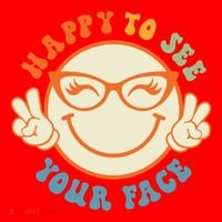Happy To See Your Face Retro Groovy Back To School Teacher. Santa Hat thumb 1