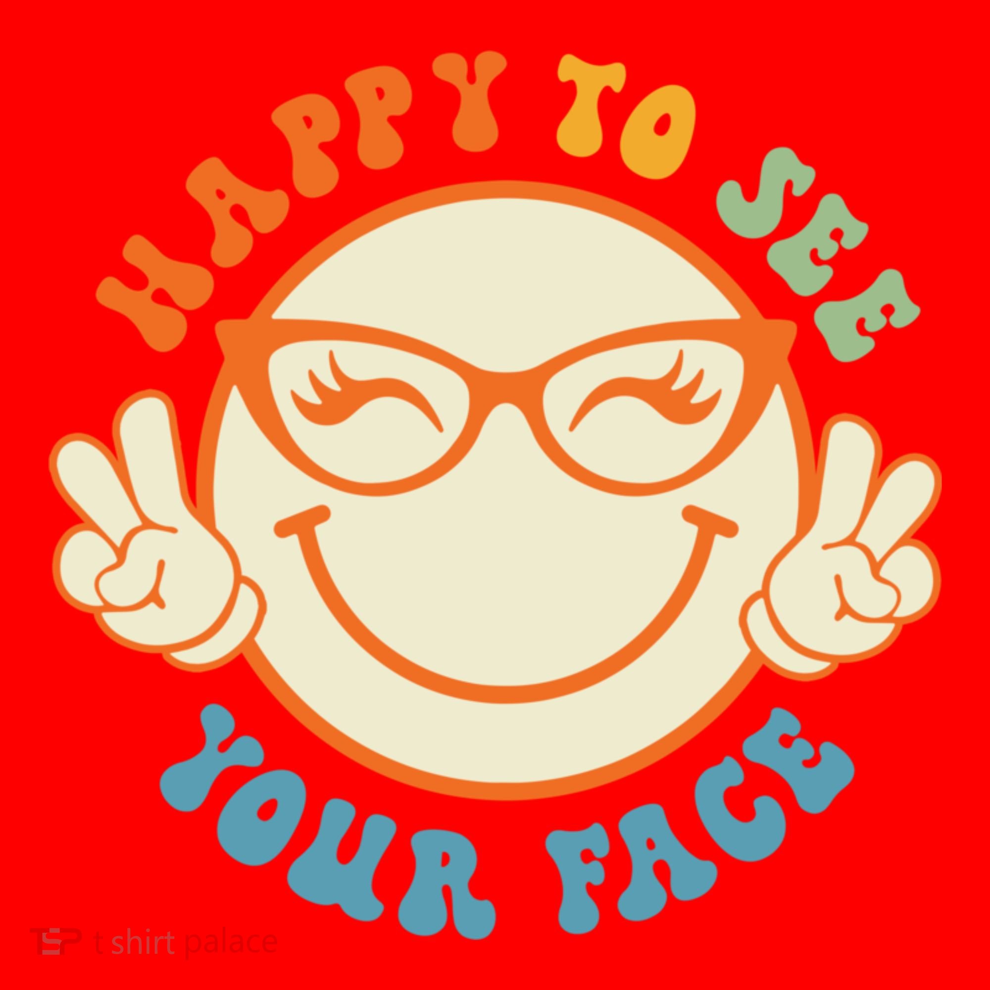 Happy To See Your Face Retro Groovy Back To School Teacher. Santa Hat
