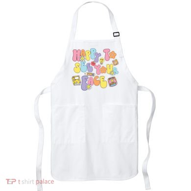 Happy To See Your Face Teacher Apron