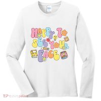 Happy To See Your Face Teacher Women's Long Sleeve Shirt thumb 0