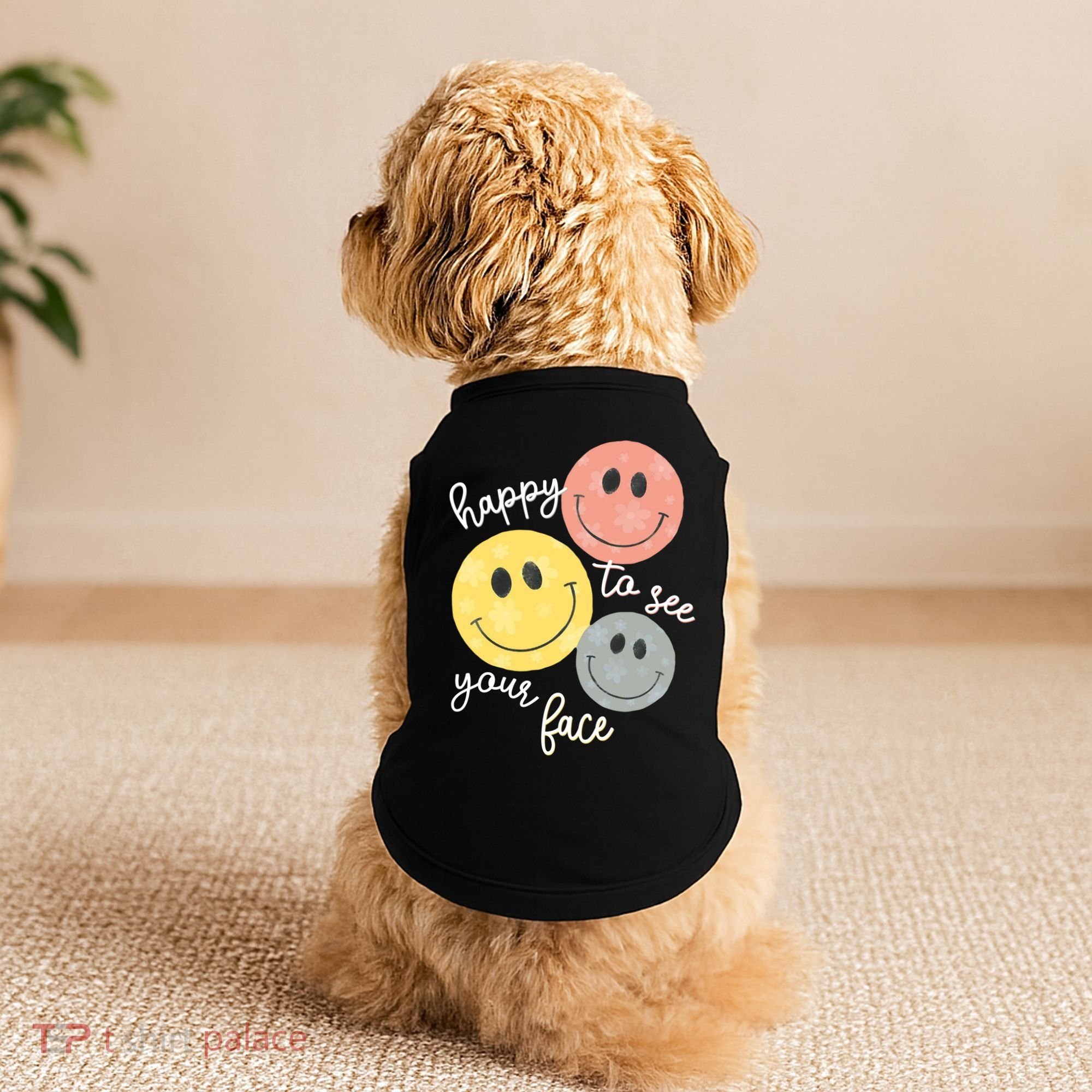Happy To See Your Face Doggie Tank