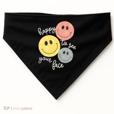 Happy To See Your Face USA-Made Doggie Bandana