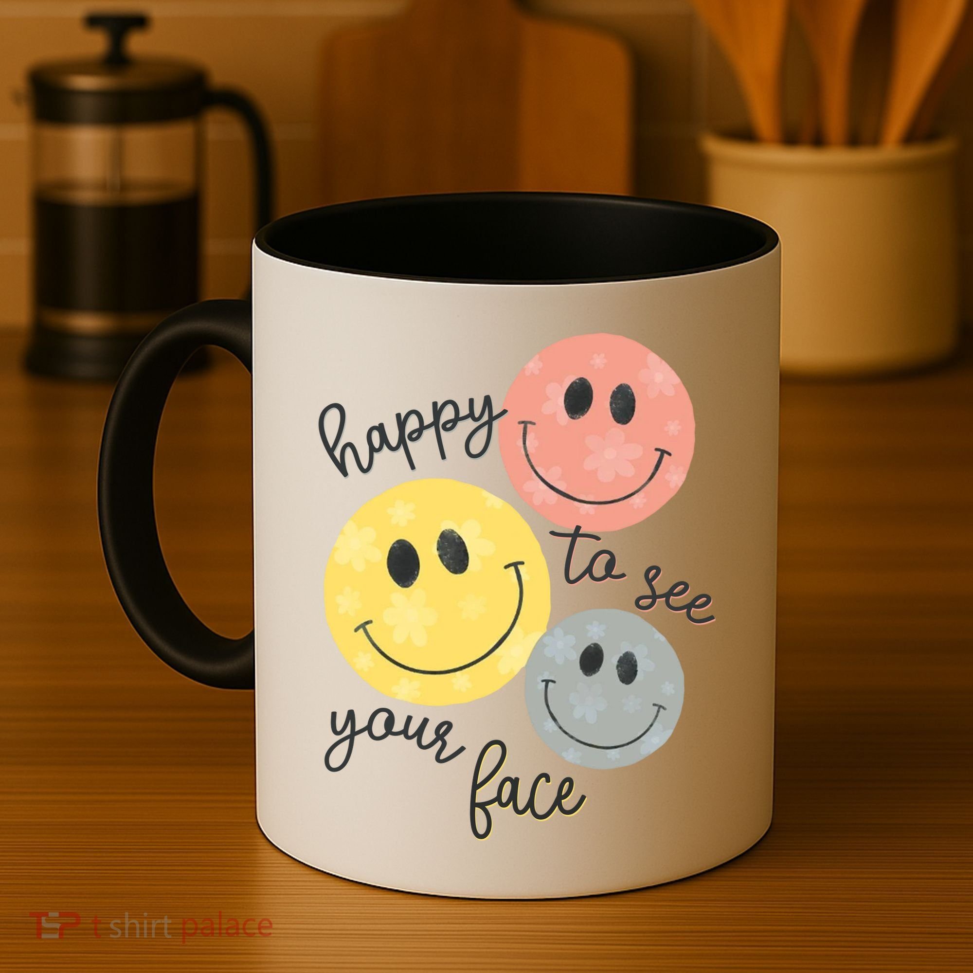 Happy To See Your Face Coffee Mug