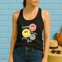 Happy To See Your Face Women's Tank Top thumb 2