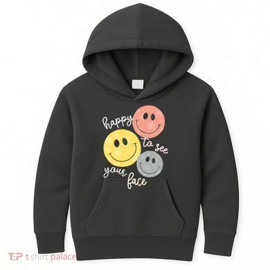 Happy To See Your Face Kids Hoodie