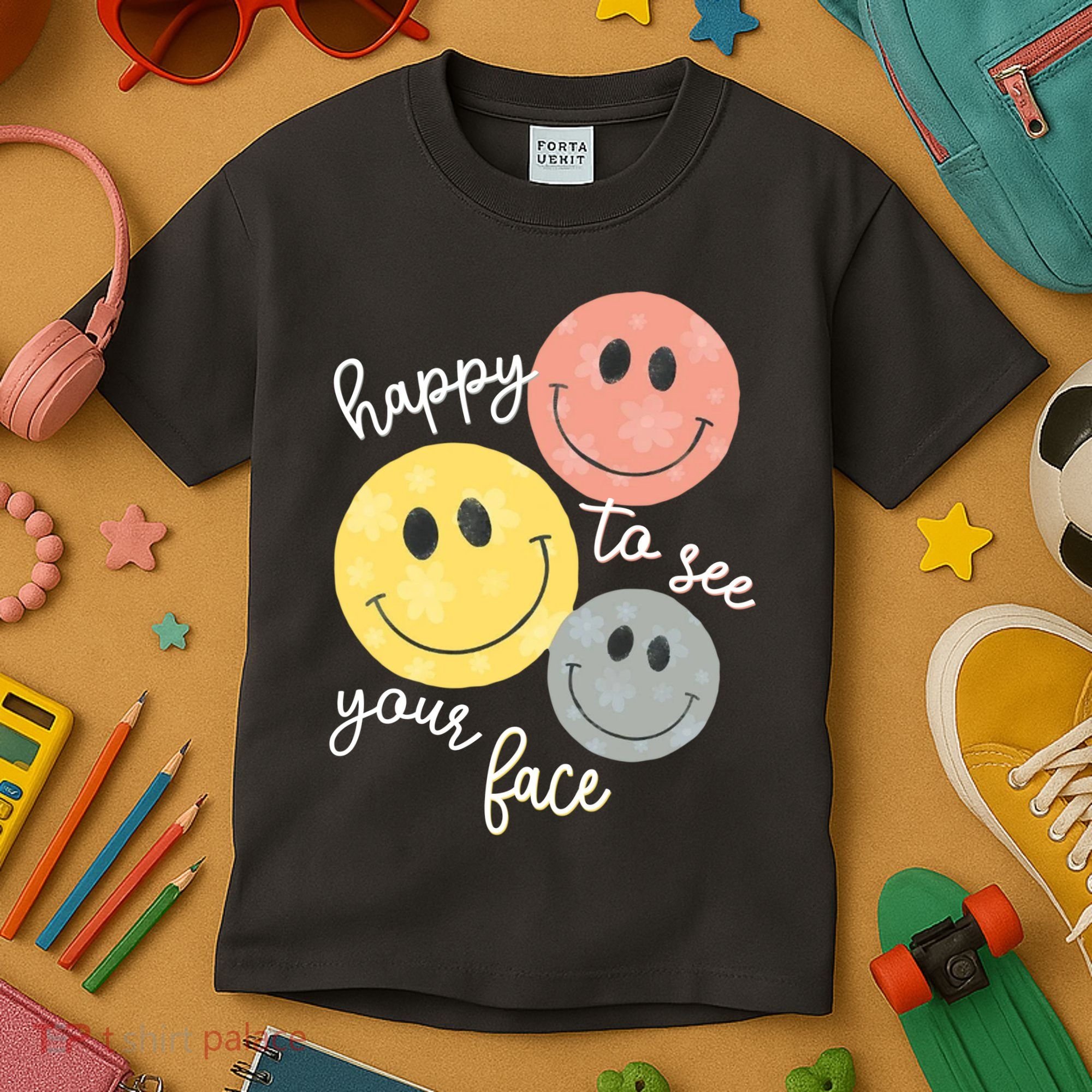 Happy To See Your Face Kids T-Shirt