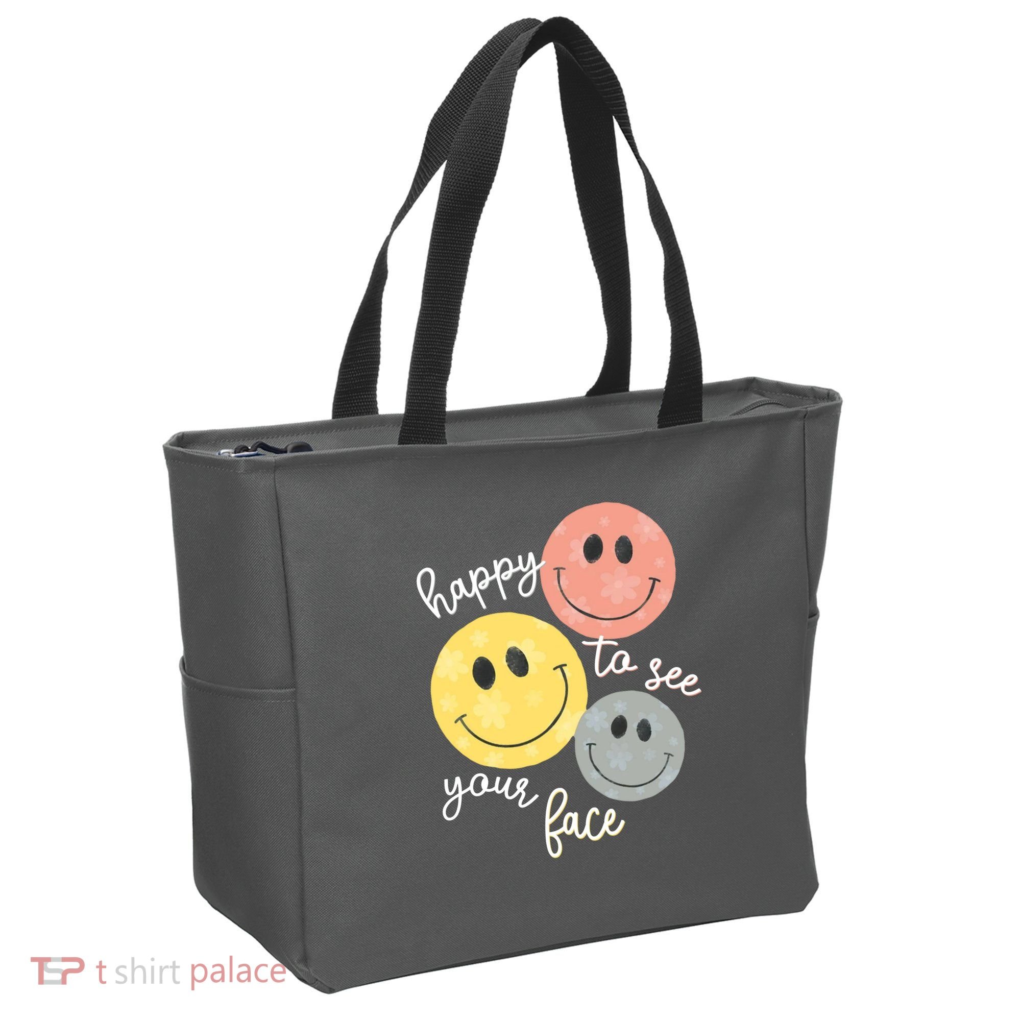 Happy To See Your Face Tote Bag