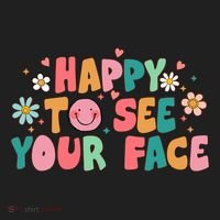 Happy To See Your Face First Day Of School Teacher Flower Hat thumb 2