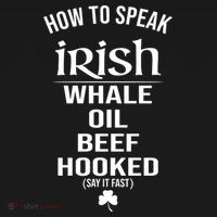 How To Speak Irish Whale Oil Beef Hooked Funny St Patrick's Day Bucket Hat thumb 4