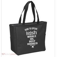 How To Speak Irish Whale Oil Beef Hooked Funny St Patrick's Day Tote Bag thumb 2