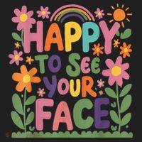 Happy To See Your Face Teacher Flower Back To School Hat thumb 2
