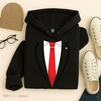 Halloween Trump Suit Us President Easy Costume Hoodie thumb 4