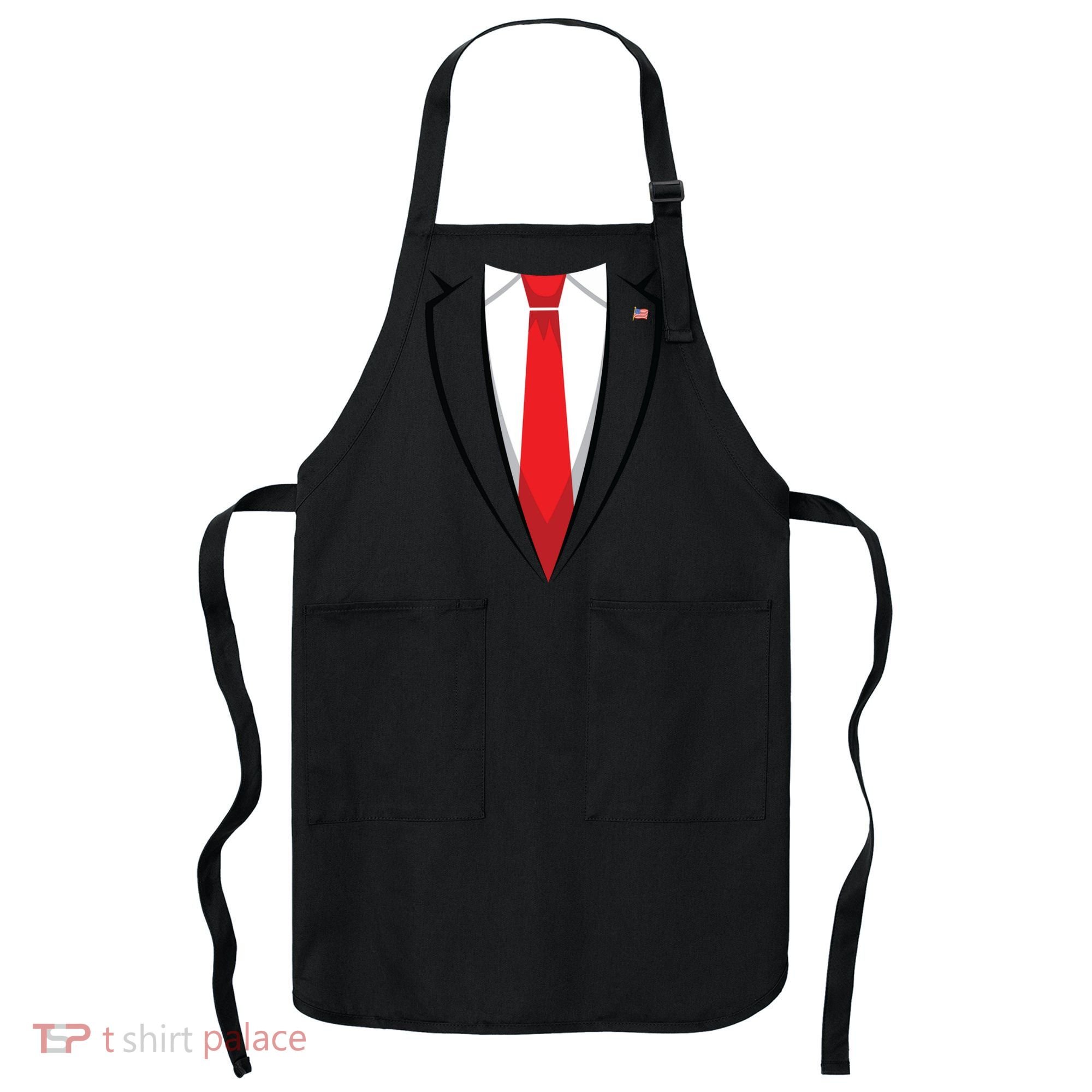 Halloween Trump Suit Us President Easy Costume Apron