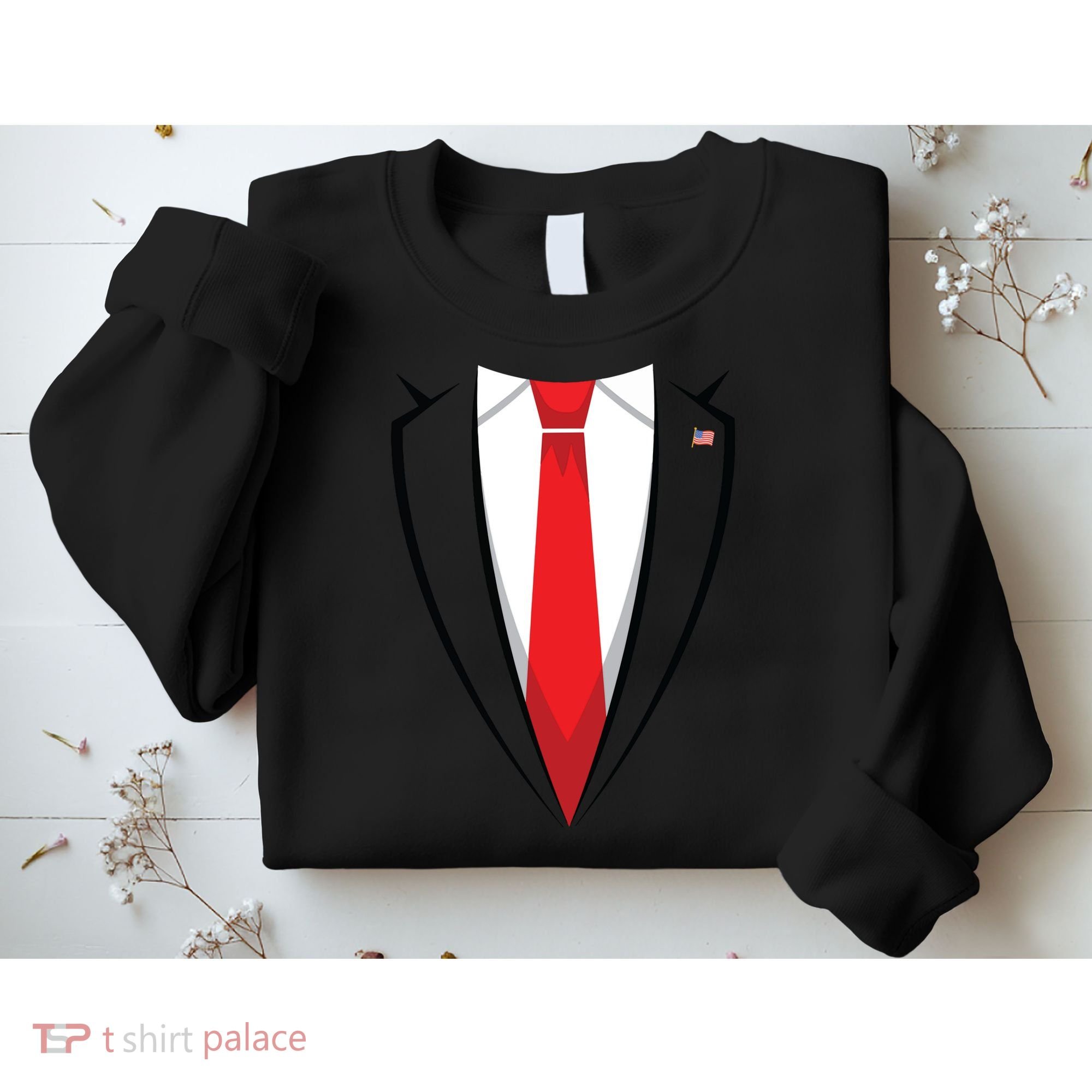 Halloween Trump Suit Us President Easy Costume Sweatshirt