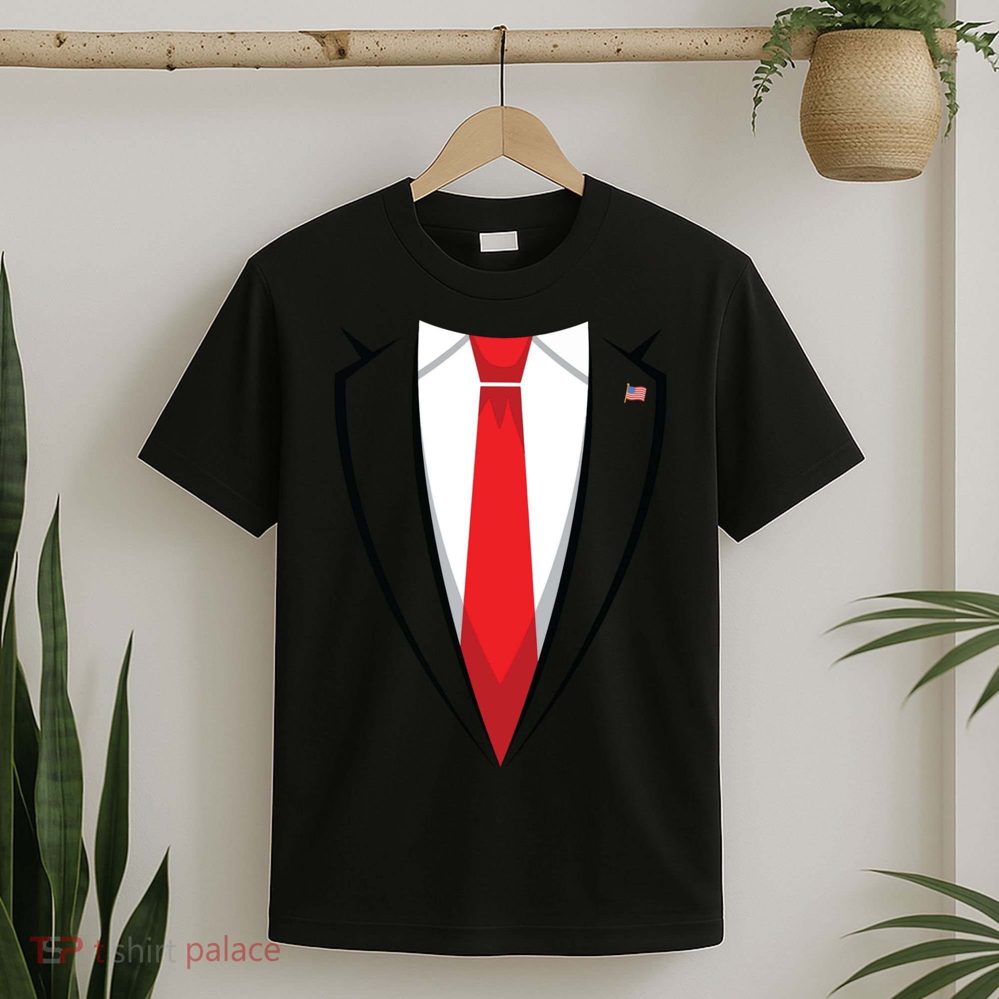 Halloween Trump Suit Us President Easy Costume T-Shirt