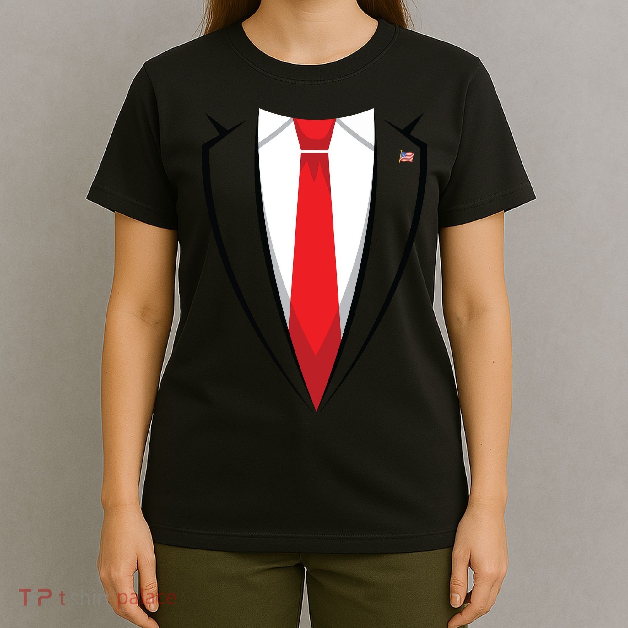 Halloween Trump Suit Us President Easy Costume T-Shirt