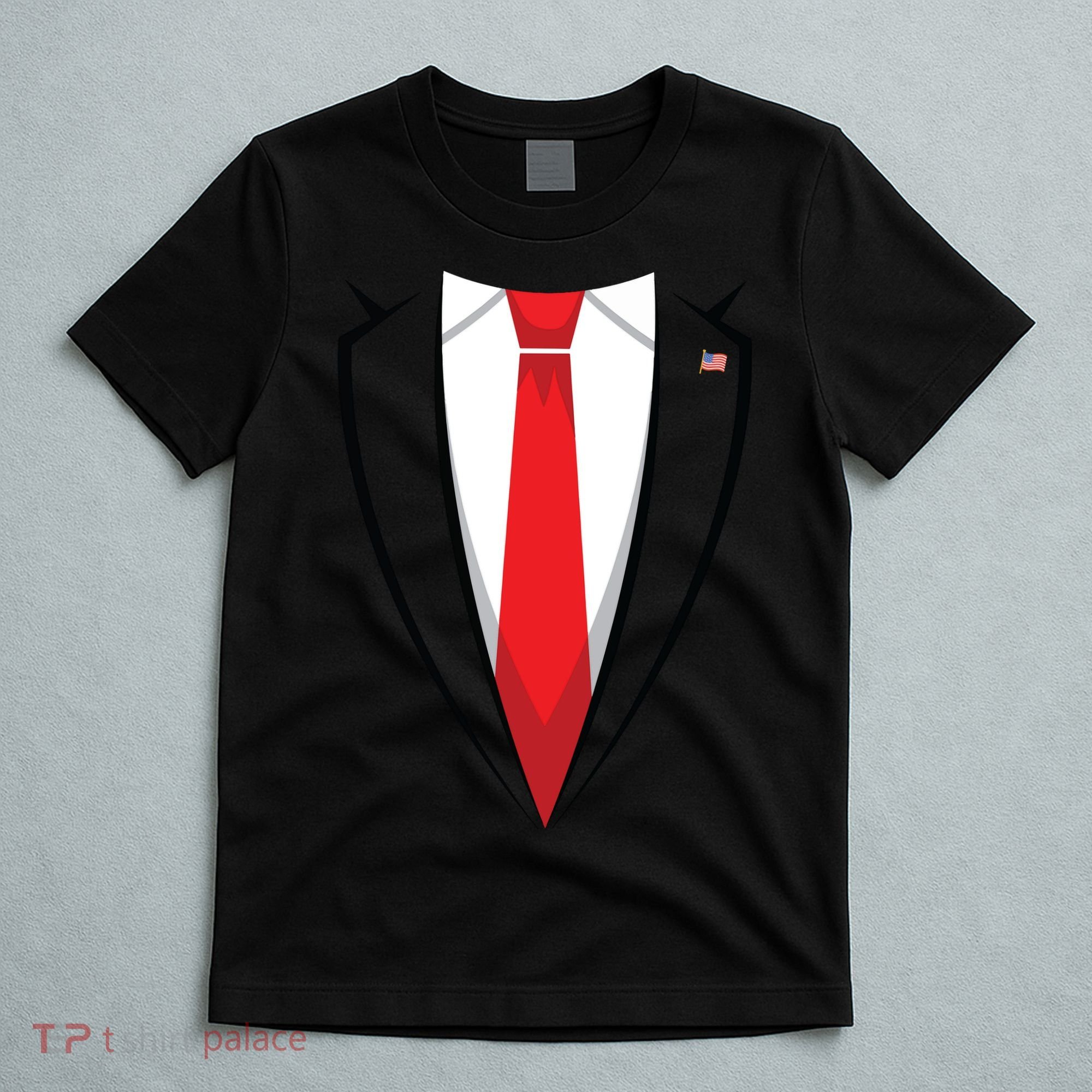 Halloween Trump Suit Us President Easy Costume T-Shirt