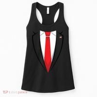 Halloween Trump Suit Us President Easy Costume Women's Tank Top thumb 0