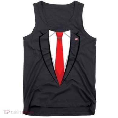 Halloween Trump Suit Us President Easy Costume Tank Top
