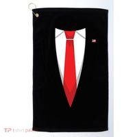Halloween Trump Suit Us President Easy Costume Golf Towel thumb 0
