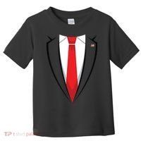 Halloween Trump Suit Us President Easy Costume Toddler T-Shirt thumb 0