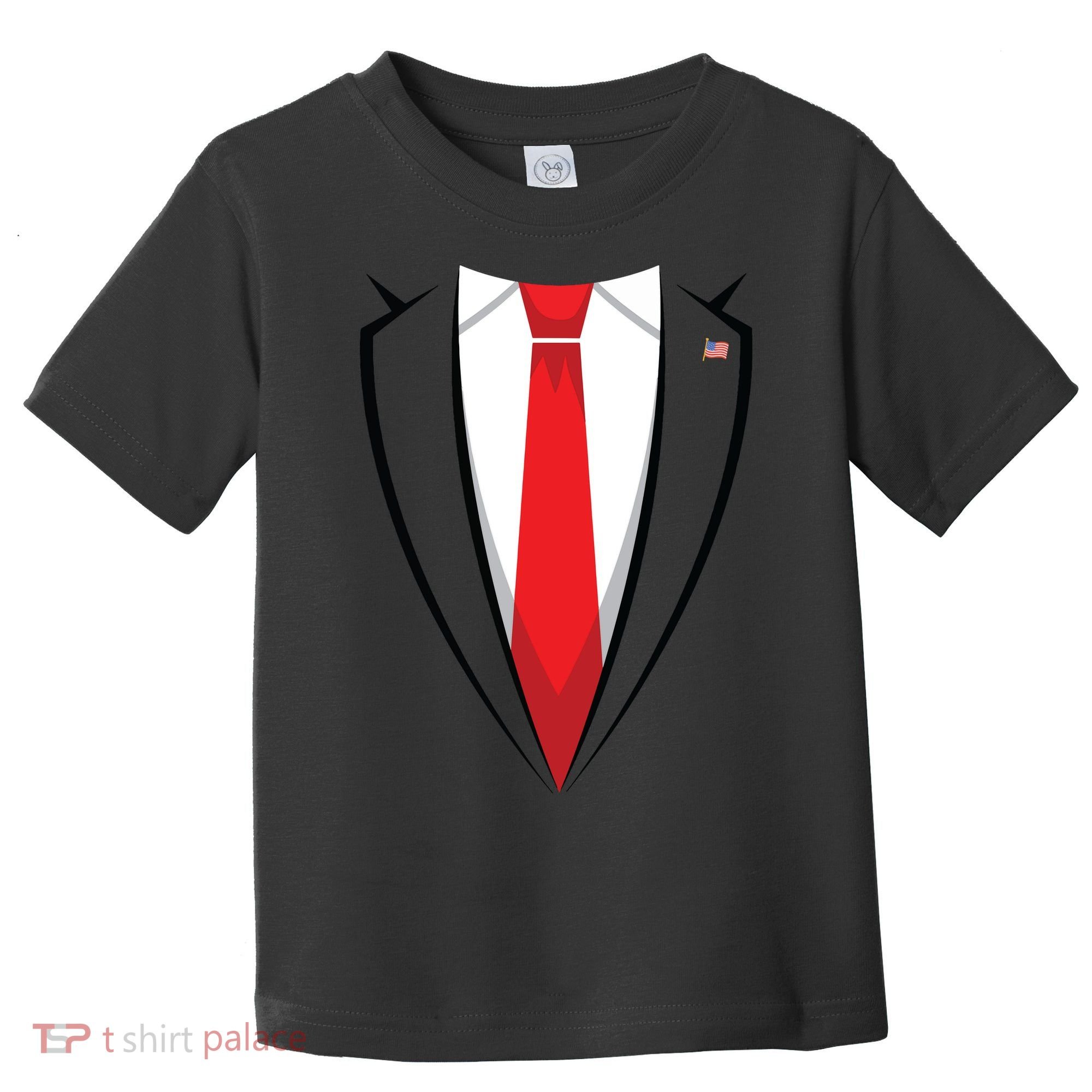 Halloween Trump Suit Us President Easy Costume Toddler T-Shirt