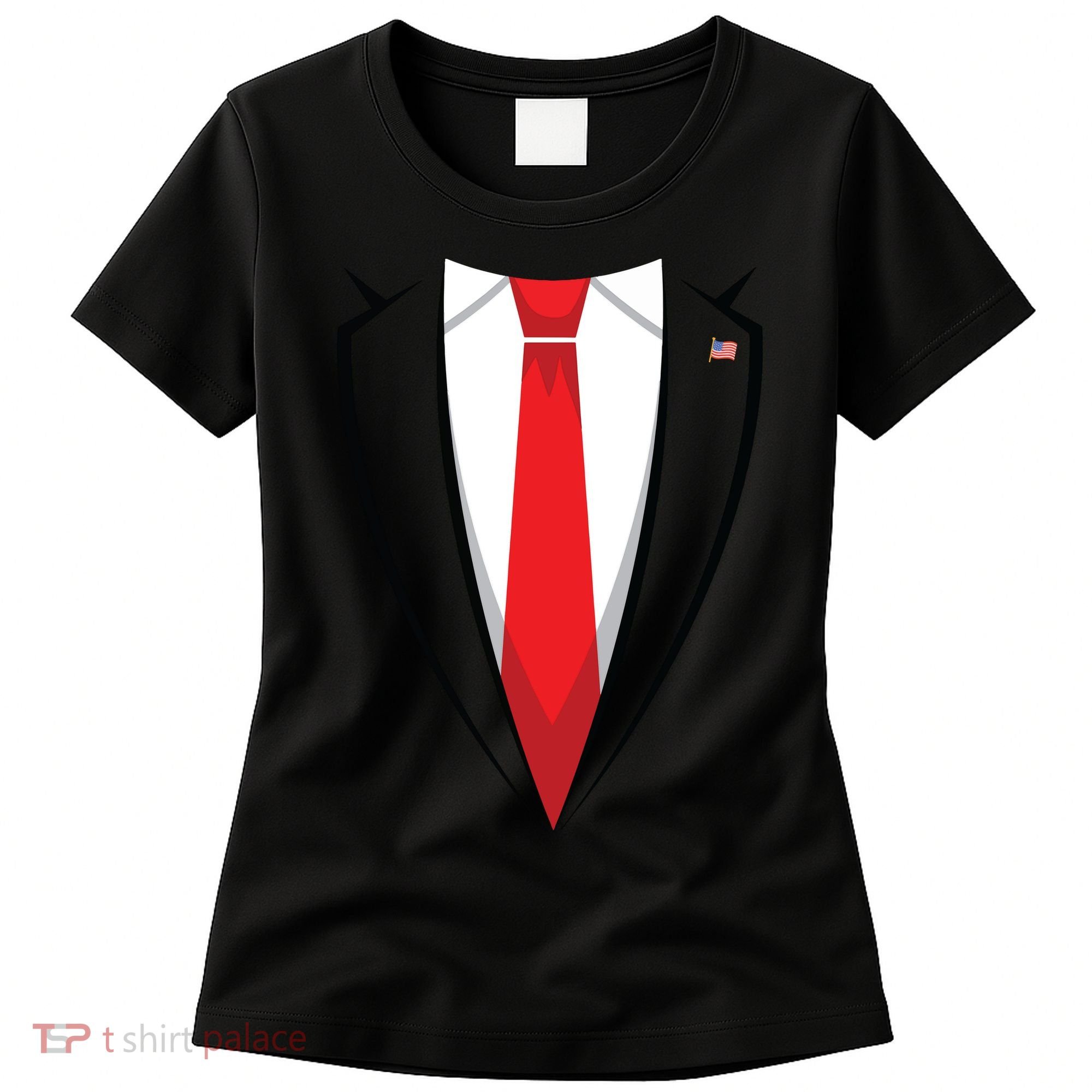 Halloween Trump Suit Us President Easy Costume Women's T-Shirt