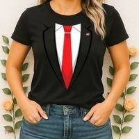 Halloween Trump Suit Us President Easy Costume Women's T-Shirt thumb 2